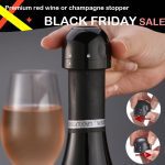 1/3 pièces Rouge Sous Vide Bouteille De Vin Bouchon Silicone Scellé Champagne Bouchon De Bouteille Vide Conservent Leur Fraîcheur Vin Bouchon Bar Outils