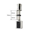 Bluetooth Fingerprint Cylinder Lock Tuya APP Biometric Electronic Smart Door Lock Digital Keypad Code Keyless Lock Home/Apartme