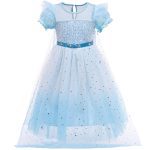 Robe de princesse des neiges pour les filles,vêtements de taille 4 à 10 ans, robes pour enfants, costume d'Halloween ou s'habiller pour le carnaval,