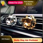Bulldog Car Air Freshener Car Perfume Fragrance Scent Smell in the Car Styling Car Accessories Ornament for XM3 tesla Diffuser