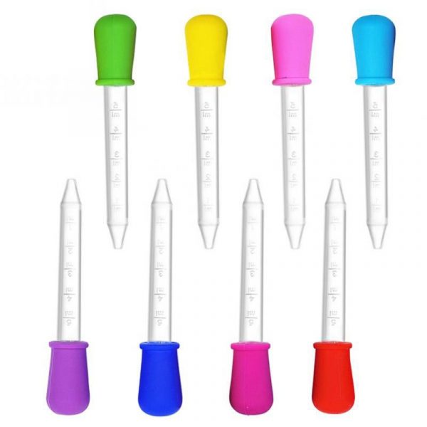 Pipette compte-gouttes pour enfants, en silicone 5 ml, en lot de 6/7/8/10 pièces, dispositif pour donner des médicaments liquide aux bébés, ustensiles médicaux