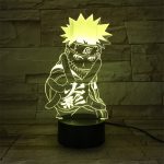 Lampe de chevet 3D, Figurine de Naruto, Anime Uzumaki, veilleuse multicolore pour enfants, lampe de Table, décoration de maison