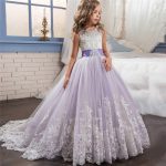 Robe brodée en dentelle rouge pour filles et adolescentes, tenue de soirée, noël ou anniversaire, motifs floraux, vêtements de 6 à 14 ans