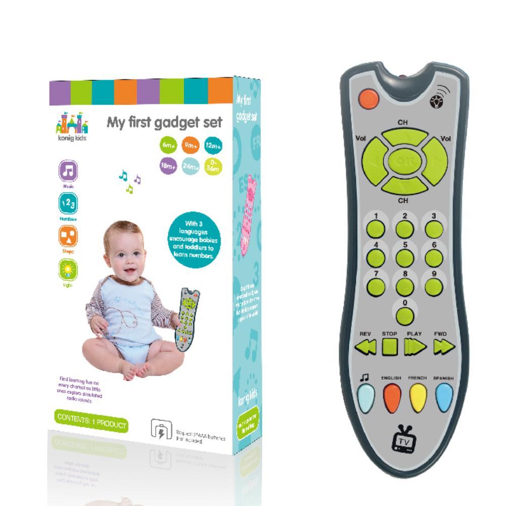 Simulation de Musique bébé TV télécommande enfants électriques apprentissage à distance Musique éducative apprentissage anglais jouet cadeau