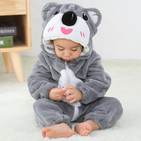 Barboteuse, costume d'animaux pour bébé, fille et garçon, combinaison, vêtement de nourrisson, pyjama