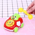 Jouets de Simulation de téléphone pour enfants, dessin animé, ligne de traction, cadeau, développement de l'intelligence, jouets éducatifs pour enfants