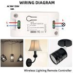 Diese 433Mhz wireless Wall Switch rf 86 wall panel transmitter Safety Switch and AC 110V 220V relay interruptor for Light Lamp