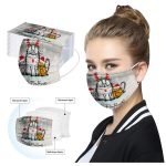 50PCS Adults Disposable Unisex Printed Christmas Masks 3-layer Masks 100pcs Mascara Facial Protectora Bandana mascarillas маски