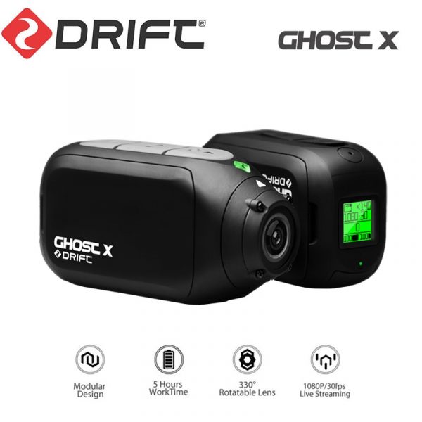 Drift Ghost X – caméra d'action pour moto, sport, Ambarella, A12, DVR, 1080p, Full Hd, Wifi, application, extérieur, casque de vélo