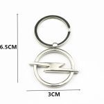 3D Metal Car Key Chain Key Ring Keyring For Opel Astra H G J Insignia Mokka Zafira Corsa Vectra C D Antara Car Accessories