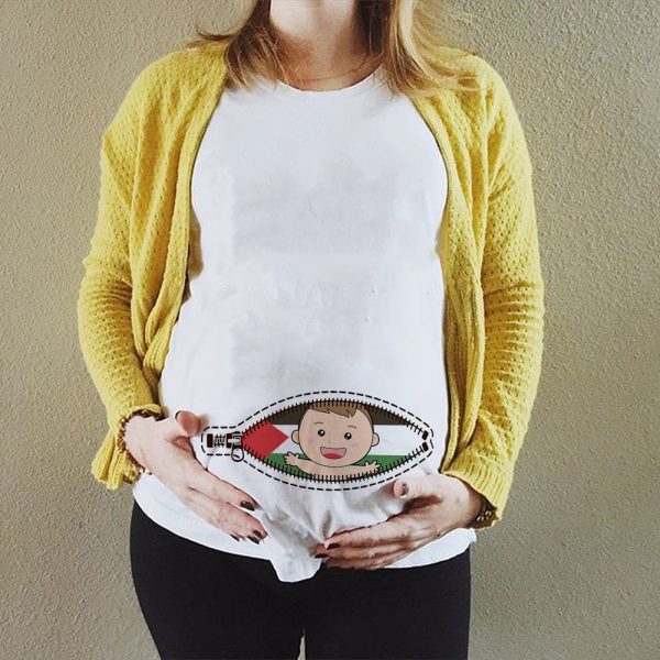 T-shirt à manches courtes avec imprimé de dessin animé pour femme enceinte,haut de maternité de grande taille, collection été, offre spéciale,