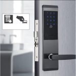 Electric Door Lock Digital Touch Screen Keypad Code Home Security Door Lock With MF Card Smart Door Access Control XM-2022