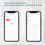 Awaywar Tuya WIFI Temperature and Humidity Sensor Indoor Hygrometer Thermometer Detector Support Alexa Google Home smart life