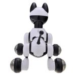Robot chien à commande vocale, jouet électronique interactif, chiot, musique, yeux LED, jouet d'action clignotant