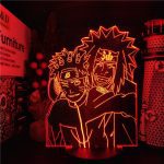 Naruto – lampe 3D Anime Uzumaki Naruto Jiraiya, veilleuse, luminaire décoratif créatif, idéal pour une chambre à coucher
