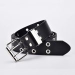 Ceintures en alliage de mode pour femmes, chaîne de luxe pour cuir véritable, nouveau style de Jeans à boucle ardillon, rétro décoratif Punk