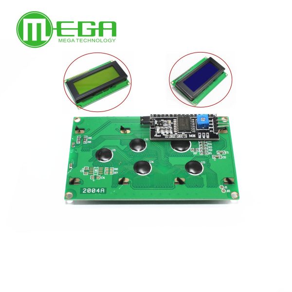 Module adaptateur d'interface série LCD2004 + I2C 2004 20x4 2004A, écran bleu HD44780 pour caractères arduino LCD /w IIC/I2C