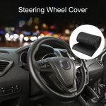 Car Steering Wheel Cover Braid On The Steering Wheel Microfiber Skid-Proof Cover Entire Single Connector 36-38cm Car-styling
