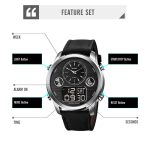 SKMEI Sport Militaire Montres Hommes Marque Chrono Compte À Rebours Chronomètre Horloge De Luxe Électronique LED Montre Numérique Étanche Relogio