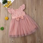 Robe princesse en dentelle pour bébés filles en tulle, tenue Tutu pour fête d'anniversaire pour enfants de 2 à 7 ans