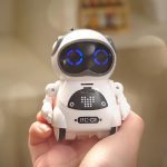 Robot-interphone avec télécommande vocale, interphone interactif, reconnaissance vocale, pour raconter des histoires, mini télécommande, jouet, cadeau