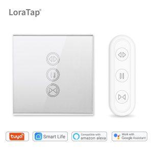 Tuya Smart Life WiFi Roller Shutter Curtain Switch Silver Color Remote Control Electric Blinds Google Home Aelxa Smart Home