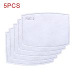 PURDUE Washable Reusable Mask With 2Pcs PM2.5 Filters 5 Layers