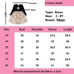 Robe princesse à manches longues pour petite fille, vêtements de fête avec étoile à paillettes, pour enfant, pour automne et hiver