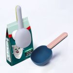 Pet Cat Dog Food Shovel Mutli-Function Feeding Scoop Spoon with Sealing Bag Clip / NO Bag Clip Creative Measuring Cup Pet Supply