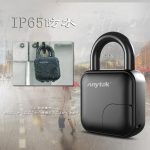 Anytek – cadenas intelligent L3 à empreintes digitales, serrure de sécurité antivol, Rechargeable par USB, étanche IP65, pour porte