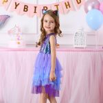 Robe de princesse pour spectacle pour petite fille et adolescente, style tutu pour bal d'école, anniversaire et fête, vêtement décontracté pour enfant