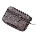 Homme Porte-Monnaie En Cuir Noir Simple Zipper Multi-fonction Téléphone Portable Porte-Monnaie De Mode homme Mini Portefeuille