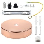 Pendant lamp round ceiling tray wall lamp metal plating base chassis straight edge tray kit hanging lamp accessories