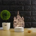 ARILUX 3D Plate LED Lamp Creative 3D LED Night Lights Novelty Illusion Night Lamp 3D Illusion Table Lamp For Home Decorative