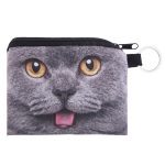 Porte-monnaie en cuir PU pour femmes, mignon, Animal imprimé, portefeuille pour filles, pochette pour monnaie, Mini sac d'argent