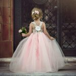 Robe de princesse en dentelle pour filles, tenue longue d'été, pour spectacle, fête d'anniversaire, mariage