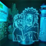 Naruto – lampe 3D Anime Uzumaki Naruto Jiraiya, veilleuse, luminaire décoratif créatif, idéal pour une chambre à coucher