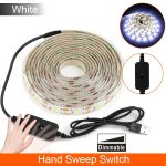 Waterproof LED Strip Mirror Light Bathroom 5V USB Touch / Hand Sweep Sensor Dimmable Strip Led For Mirror Table Wardrobe Light