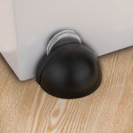 NAIERDI Stainless Steel Rubber Magnetic Door Stopper Non Punching Sticker Hidden Door Holders Floor Mounted Nail-free Door Stops