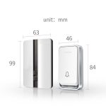 ZOGIN Wireless Doorbell Waterproof Self-powered Smart Door Bell Home No Battery Required Cordless Ring Dong Chime timbre calling