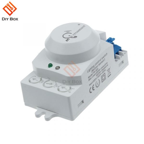 5.8GHz LED Microwave Radar Sensor Light Switch Human Body Motion Induction Sensor Controller Switch AC 220V-240V DC 12V 24V