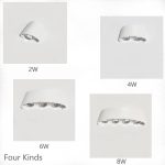 Thicker Nordic Wall Lamp Led Aluminum Outdoor Indoor Ip66 Up Down White Black Modern Home Stairs Bedroom Bedside Bathroom Light