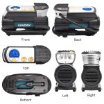 Tire Compressor Inflator Pump for Car Automotive Wheels Super Fast Tyre Air Inflation Auto 12v Heavy Duty Suv Autocompressor