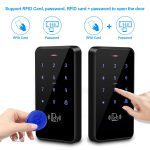 IP68 Waterproof Door Access Control System Kit RFID Keypad + Power Supply + 180KG Electric Magnetic Strike Door Locks for Home