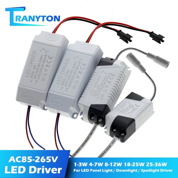 LED Power Supply 1W-36W 300mA Driver Adapter AC85-265V Lighting Transformer For LED Panel Light Downlight
