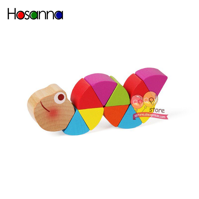 Puzzle-en-bois-coloré-Montessori-pour-enfants,-jouets-éducatifs-d'apprentissage-pour-bébés,-jeu-de-doigts,-cadeau Puzzle en bois coloré Montessori pour enfants, jouets éducatifs d'apprentissage pour bébés, jeu de doigts, cadeau