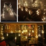 Christmas Lights Indoor/Outdoor EU220V/US110V Fairy lights Moon Star Lamp LED String Decoration for home Party Holiday lighting