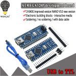 Contrôleur compatible carte WAVGAT, promotion pour Arduino Nano 3.0 Atmega328, module, développement, sans USB V3.0, 1 pièce
