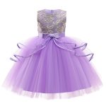 Robe de princesse brodée pour filles, tenue de fête d'anniversaire élégante, vêtements de noël pour bébés de 2 à 10 ans