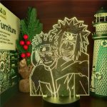 Naruto – lampe 3D Anime Uzumaki Naruto Jiraiya, veilleuse, luminaire décoratif créatif, idéal pour une chambre à coucher